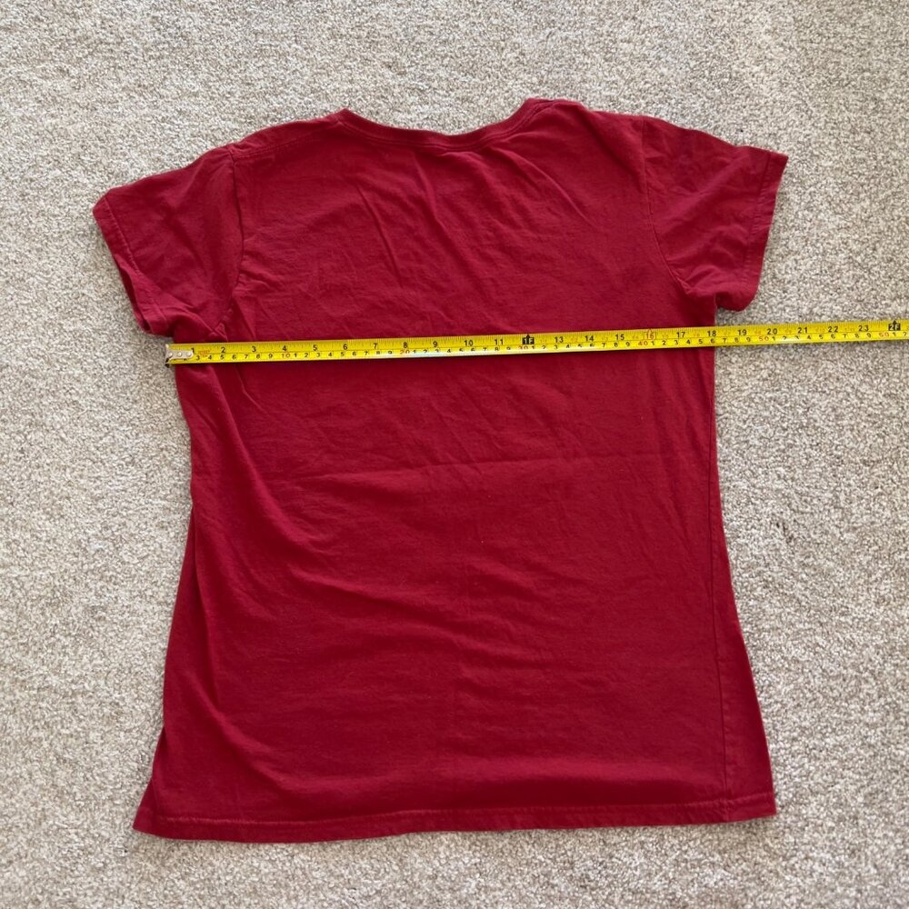 Betty Boop Born to Ride Y2K Red Cotton Fitted Graphic Tshirt M - Picture 8 of 8